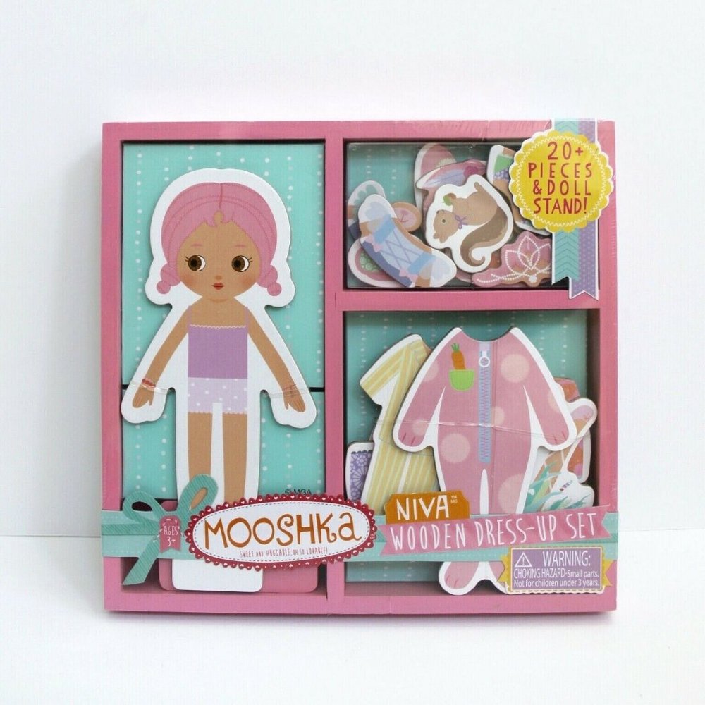 Mooshka Niva Mix and Match Wooden Dress-Up Set